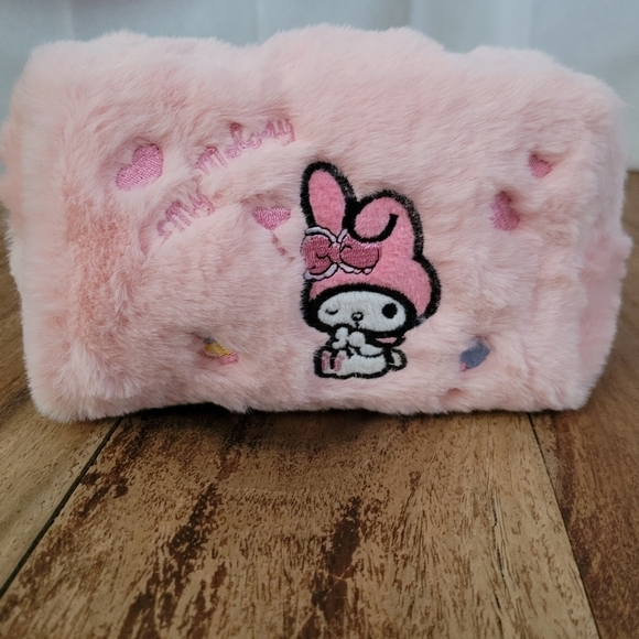 Sanrio My Melody Pink Embroidered Makeup Bag - Picture 14 of 15